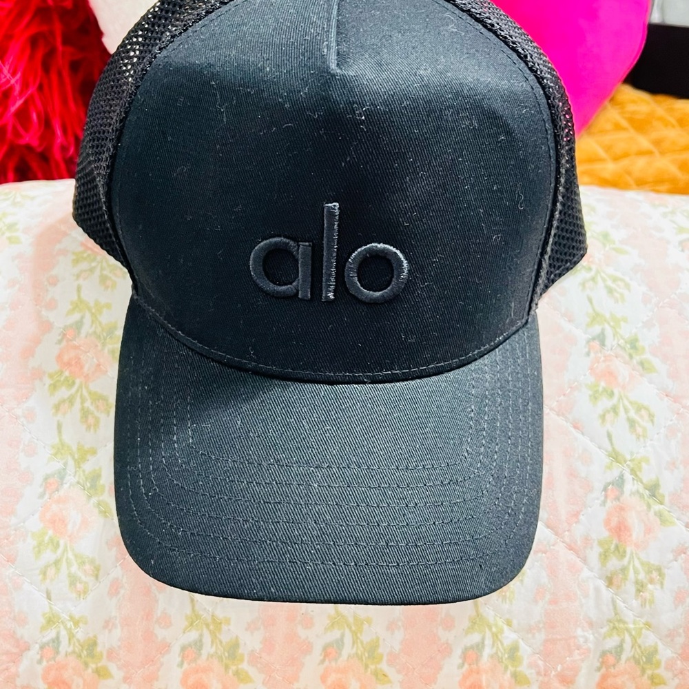 ALO Black Trucker Hat
